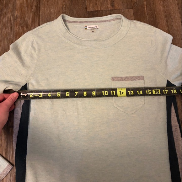 Smartwool Shadow Pine Pocket Sweater Frosty Green Heather Women’s Size Medium - Picture 8 of 8